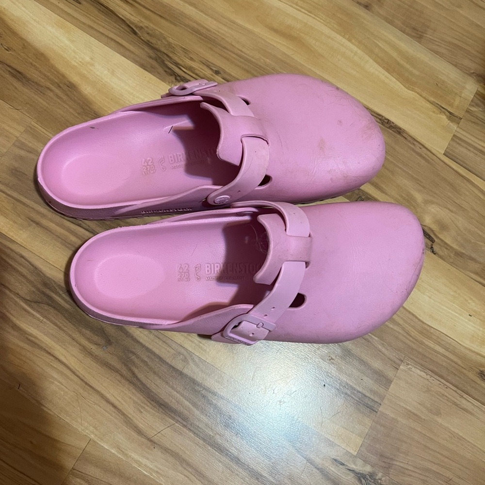 Birkenstock Pink Slippers Soft Comfortable Design